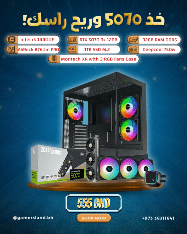 Intel i5 14400F + RTX 5070 GAMING PC