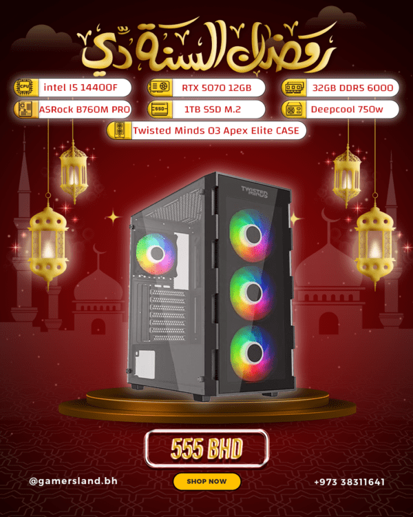 Intel i5 14400F + RTX 5070 GAMING PC